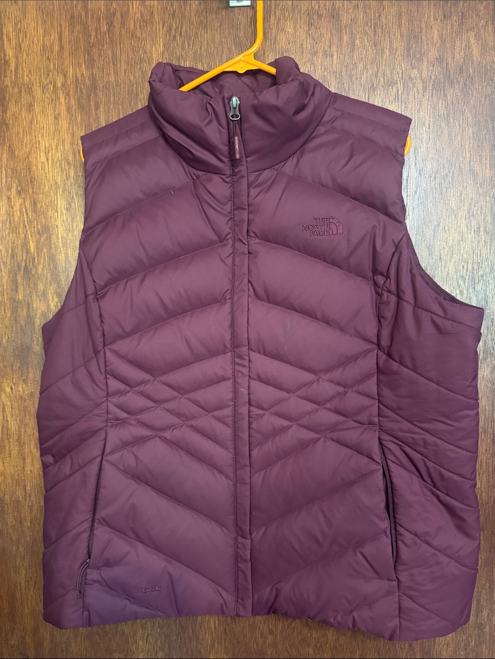The North Face down vest - Women’s XL, burgundy